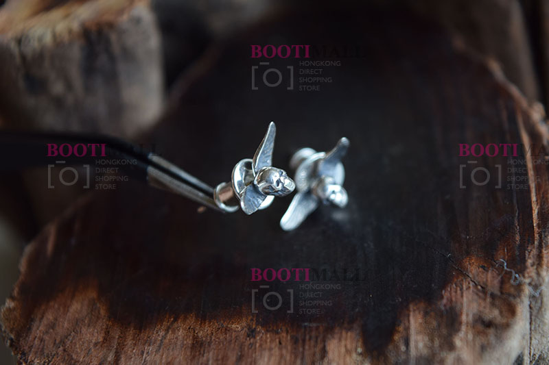 CHROME HEARTS 크롬하츠st 오리지날 925 CH Mahalia 스틱핀 귀걸이(正品구성품포함) 4