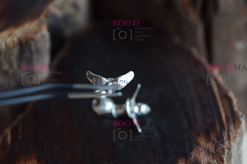 CHROME HEARTS 크롬하츠st 오리지날 925 CH Mahalia 스틱핀 귀걸이(正品구성품포함) 5