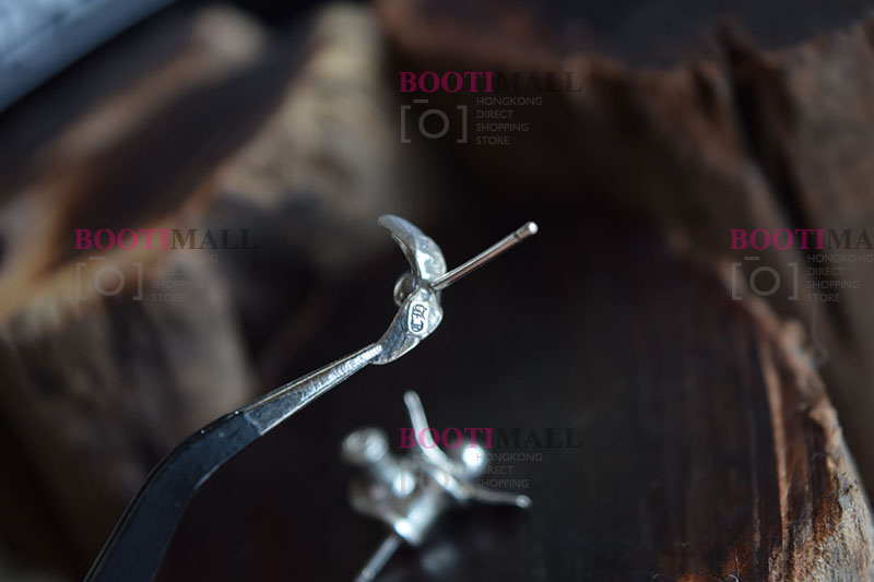 CHROME HEARTS 크롬하츠st 오리지날 925 CH Mahalia 스틱핀 귀걸이(正品구성품포함) 6