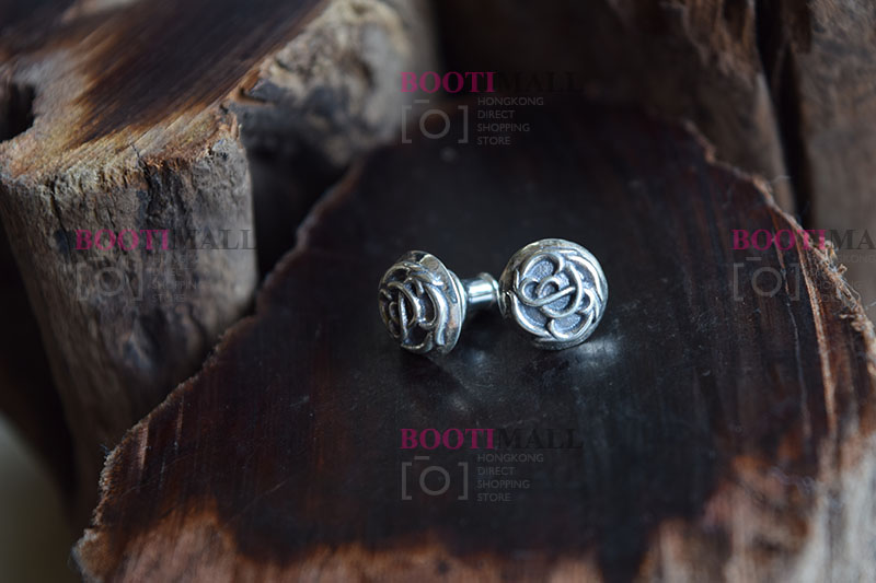 CHROME HEARTS 크롬하츠st 오리지날 925 CH Mahalia 스틱핀 귀걸이(正品구성품포함) 2