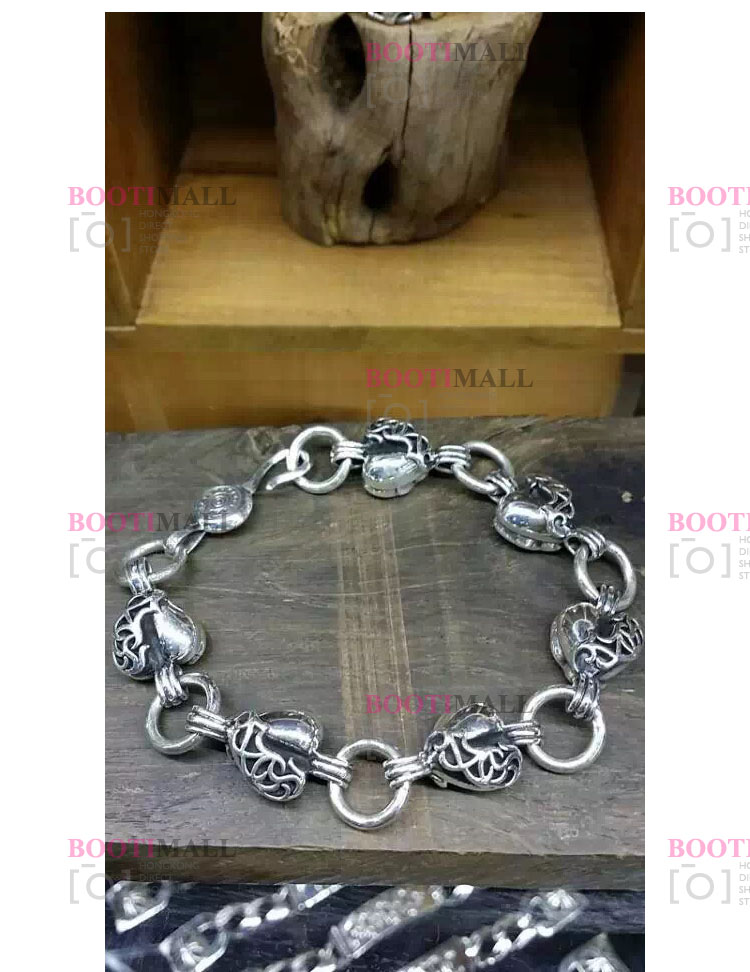 CHROME HEARTS 크롬하츠st 오리지날 925실버 롱크 브레이슬릿 4