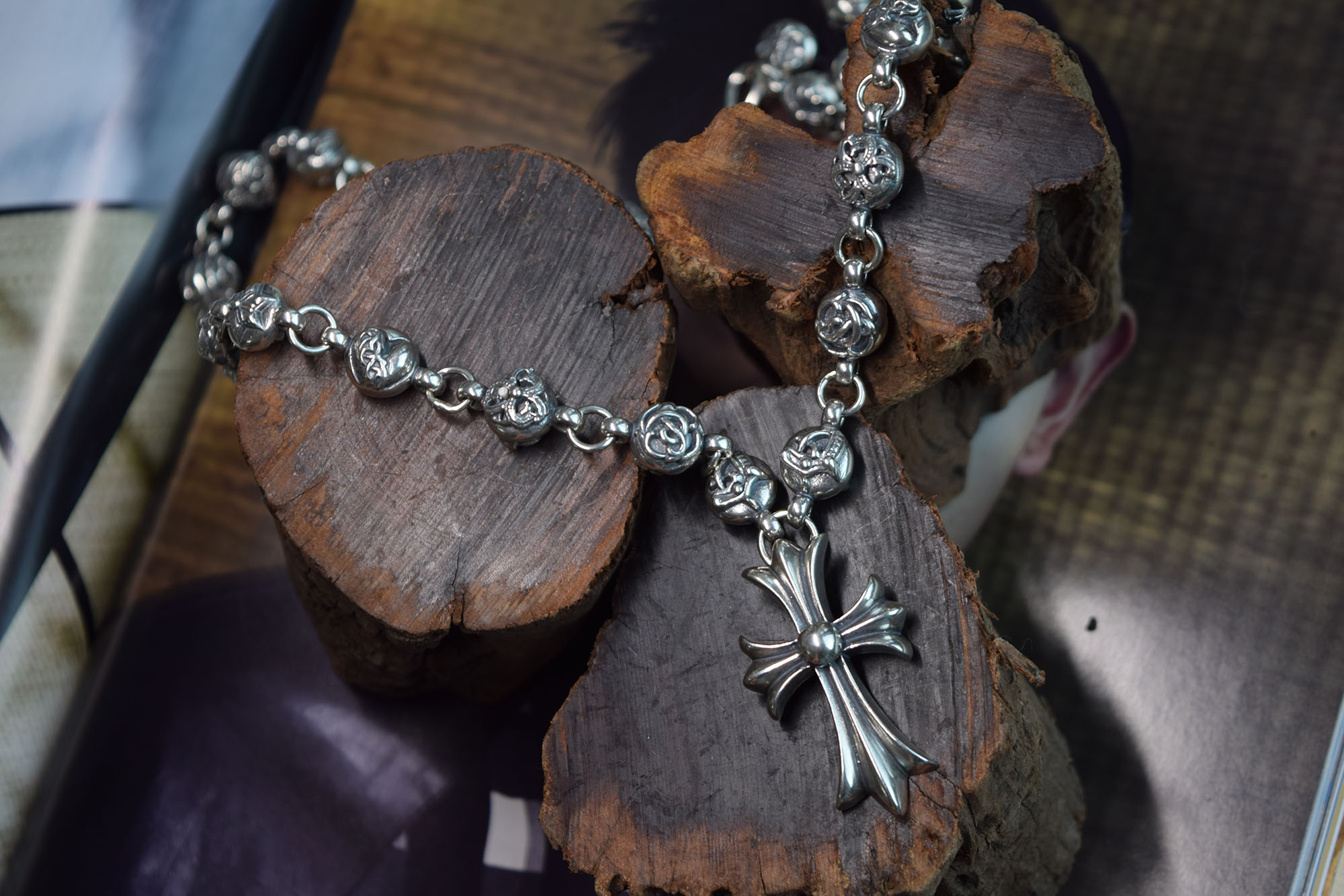 CHROME HEARTS 크롬하츠st 오리지날 925 ChokeChainNecklaceTinyCH Plus (正品구성품포함) 1