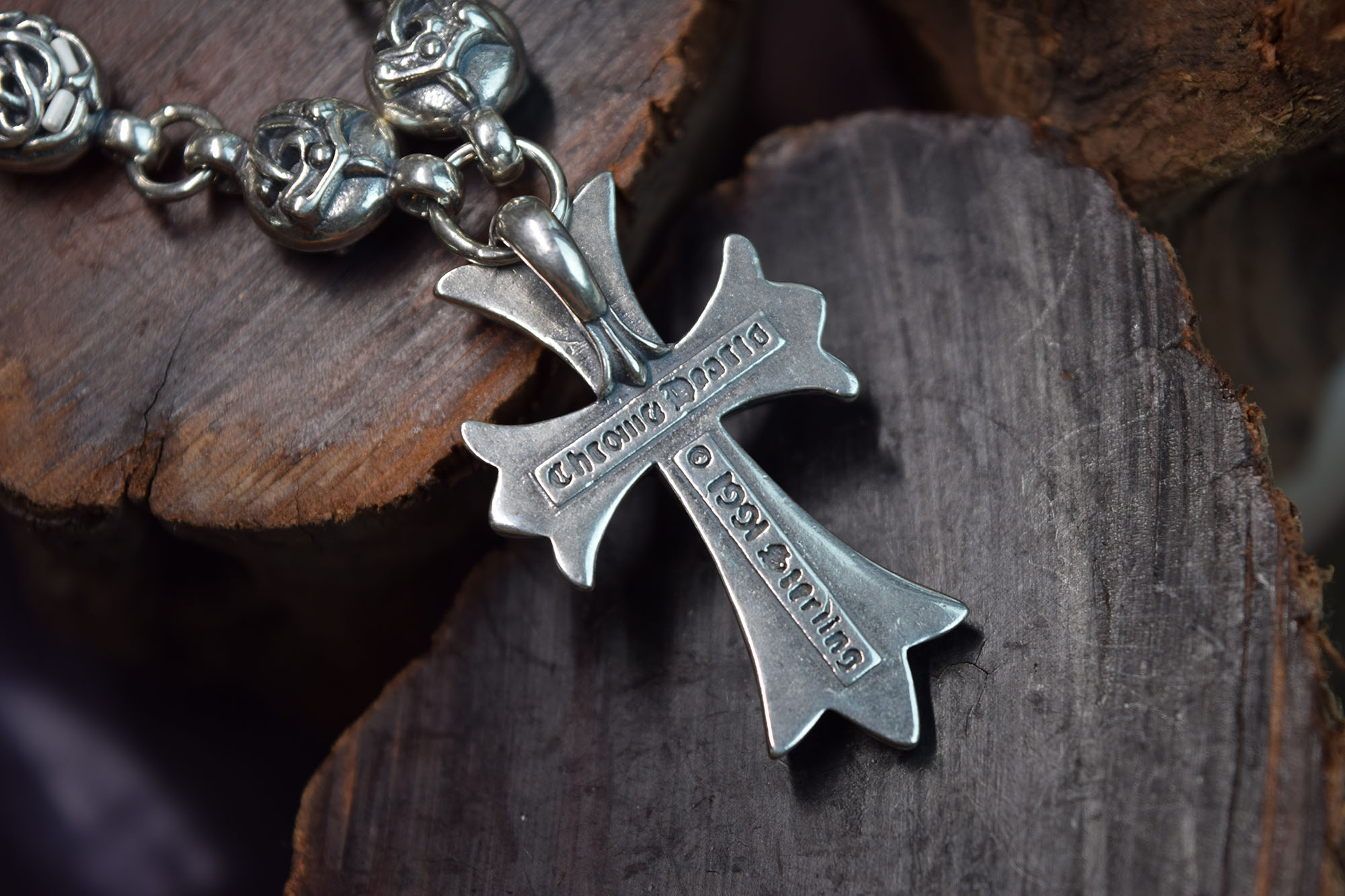 CHROME HEARTS 크롬하츠st 오리지날 925 ChokeChainNecklaceTinyCH Plus (正品구성품포함) 8