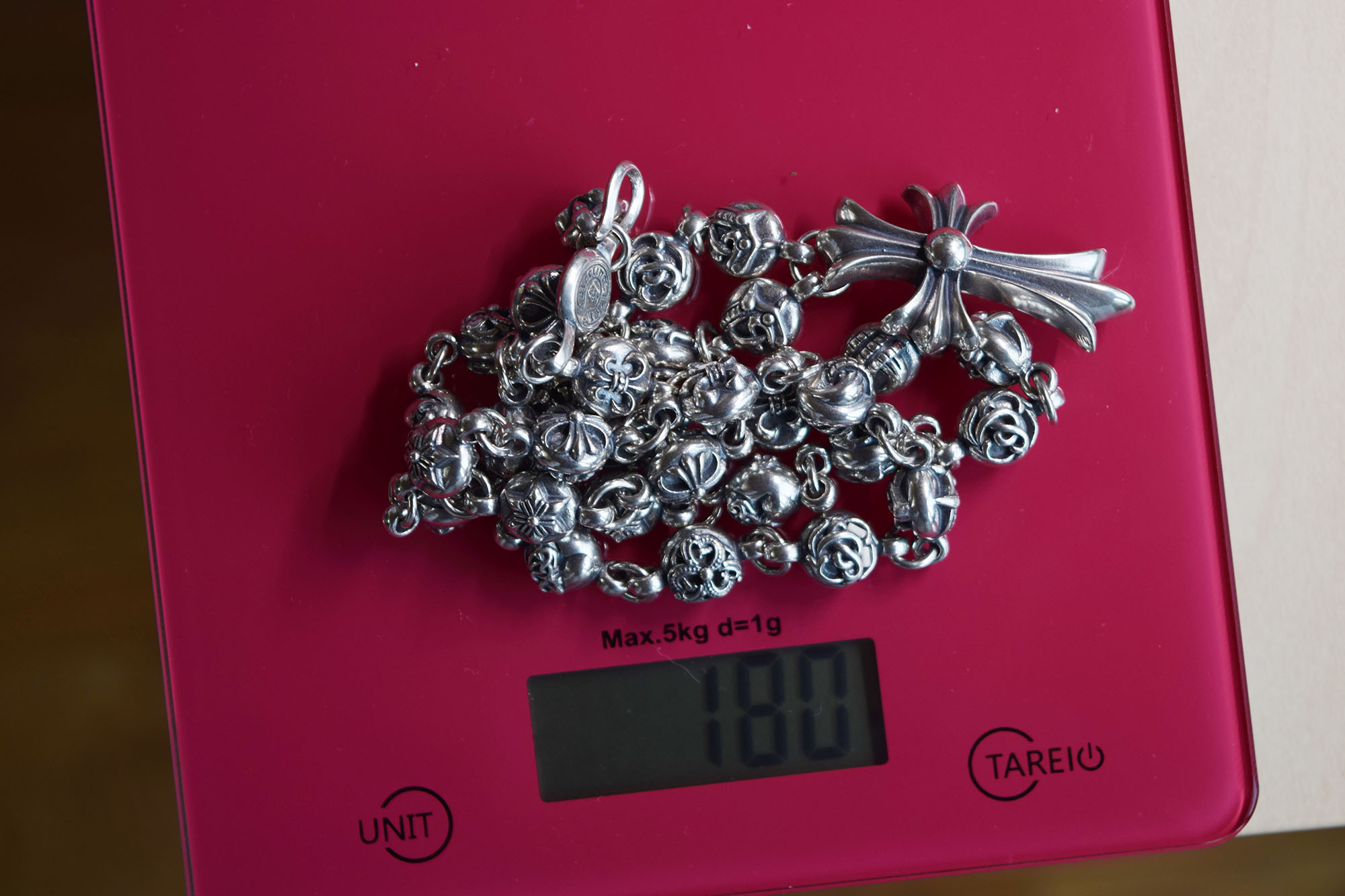 CHROME HEARTS 크롬하츠st 오리지날 925 ChokeChainNecklaceTinyCH Plus (正品구성품포함) 11