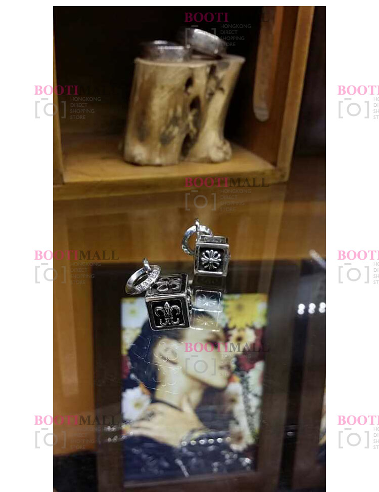 CHROME HEARTS 크롬하츠st 오리지날 925실버 Frame Letter Block K Necklace 1