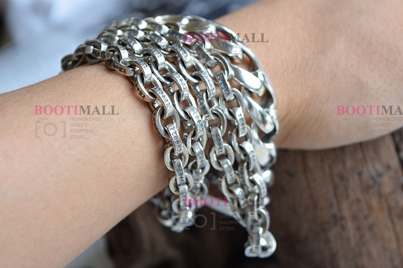 CHROME HEARTS 크롬하츠st 오리지날 925 Paper Chain 목걸이(正品구성품포함) 12