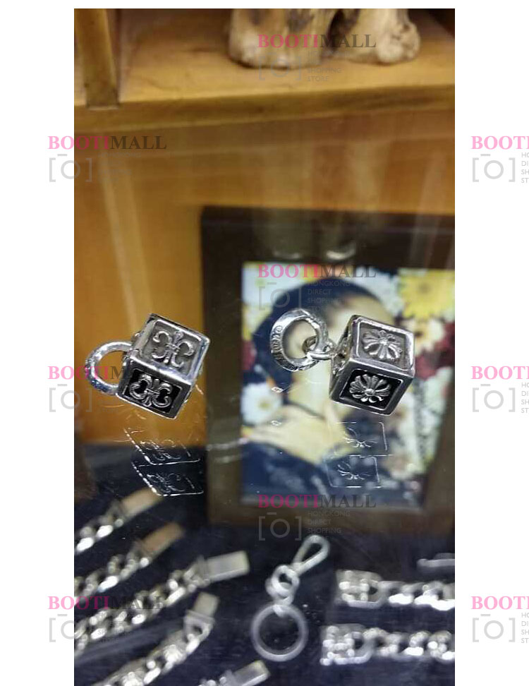 CHROME HEARTS 크롬하츠st 오리지날 925실버 Frame Letter Block K Necklace 5