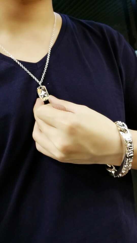CHROME HEARTS 크롬하츠st 오리지날 925실버 Tiny Star Dog Necklace Silver 1