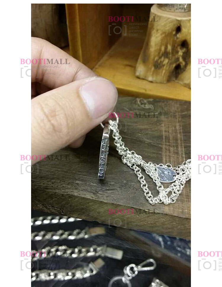 CHROME HEARTS 크롬하츠st 오리지날 925실버 Tiny Star Dog Necklace Silver 6