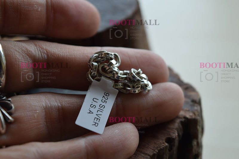 CHROME HEARTS 크롬하츠st 오리지날 925 Paper Chain Ring(正品구성품포함) 5