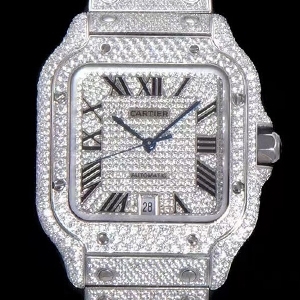 Cartier 까르띠에 Santos Dumont De-Cartier Diamond 산토스 뒤몽 다이아 40mm