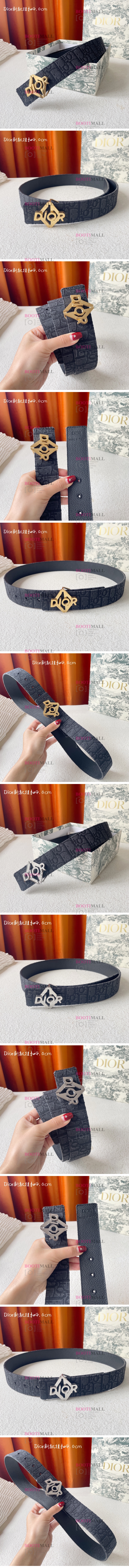 DIOR 디올 2023 벨트 폭 4cm (금장,은장) 1