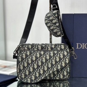 Dior 디올 2023 새들 오블리크 트리플 파우치 25CM
