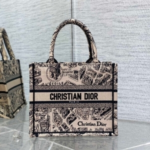 Dior 디올 2023 자수 북 토트백 26.5CM