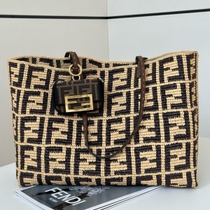 Fendi 펜디 2024 라피아 라지 롤 35CM