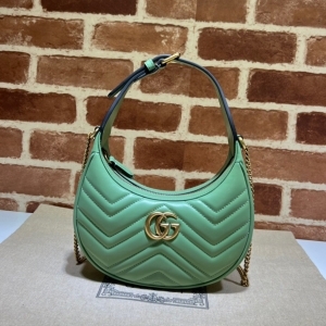 GUCCI 구찌 2023 GG 마몬트 하프문 미니백 699514 21.5CM