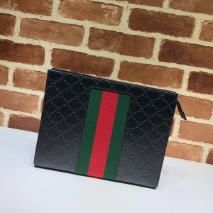 GUCCI 구찌 2023 GG 슈프림 웹 파우치 475316 26CM
