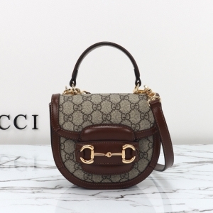 Gucci 구찌 2024 홀스빗 1955 미니 탑 핸들백 18CM