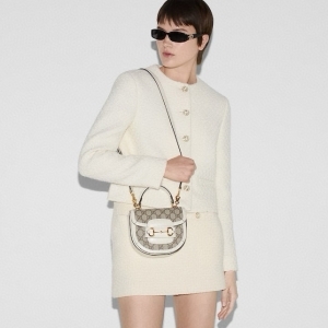 Gucci 구찌 2024 홀스빗 1955 미니 탑 핸들백 18CM