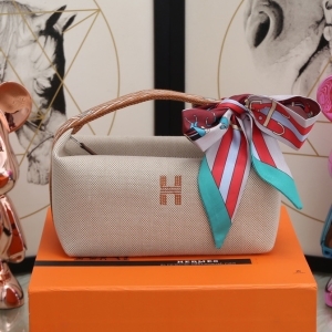 HERMES 에르메스 2022 브리드 어 브랙 트레블 파우치 21cm/25cm