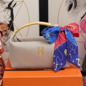 HERMES 에르메스 2022 브리드 어 브랙 트레블 파우치 21cm/25cm