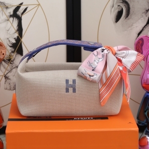 HERMES 에르메스 2022 브리드 어 브랙 트레블 파우치 21cm/25cm