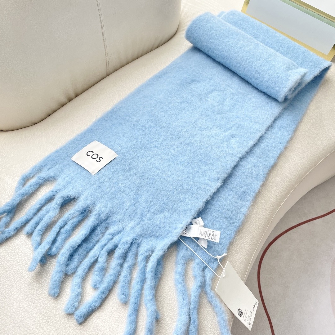 COS 퍼프리 fringe 머플러 5