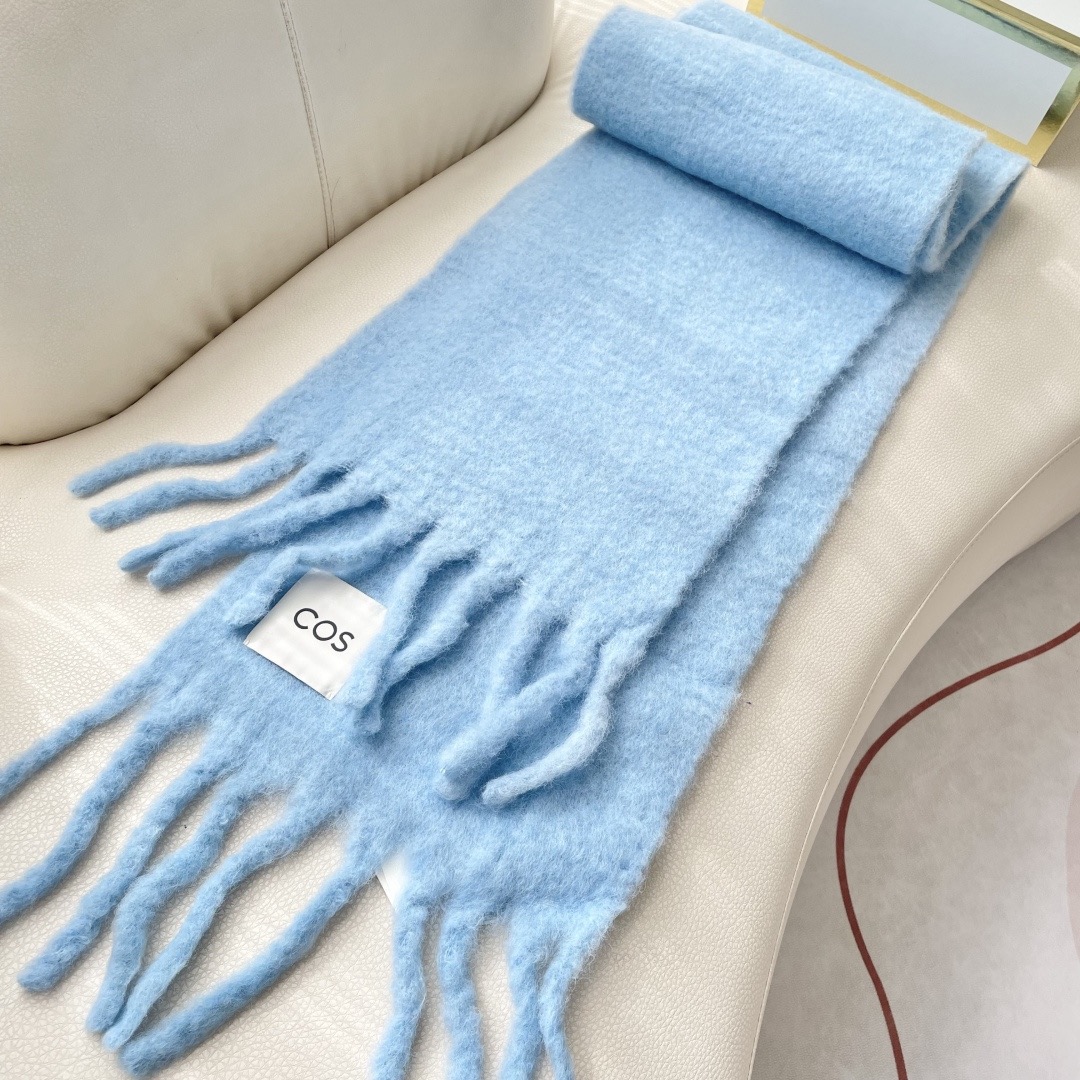 COS 퍼프리 fringe 머플러 6