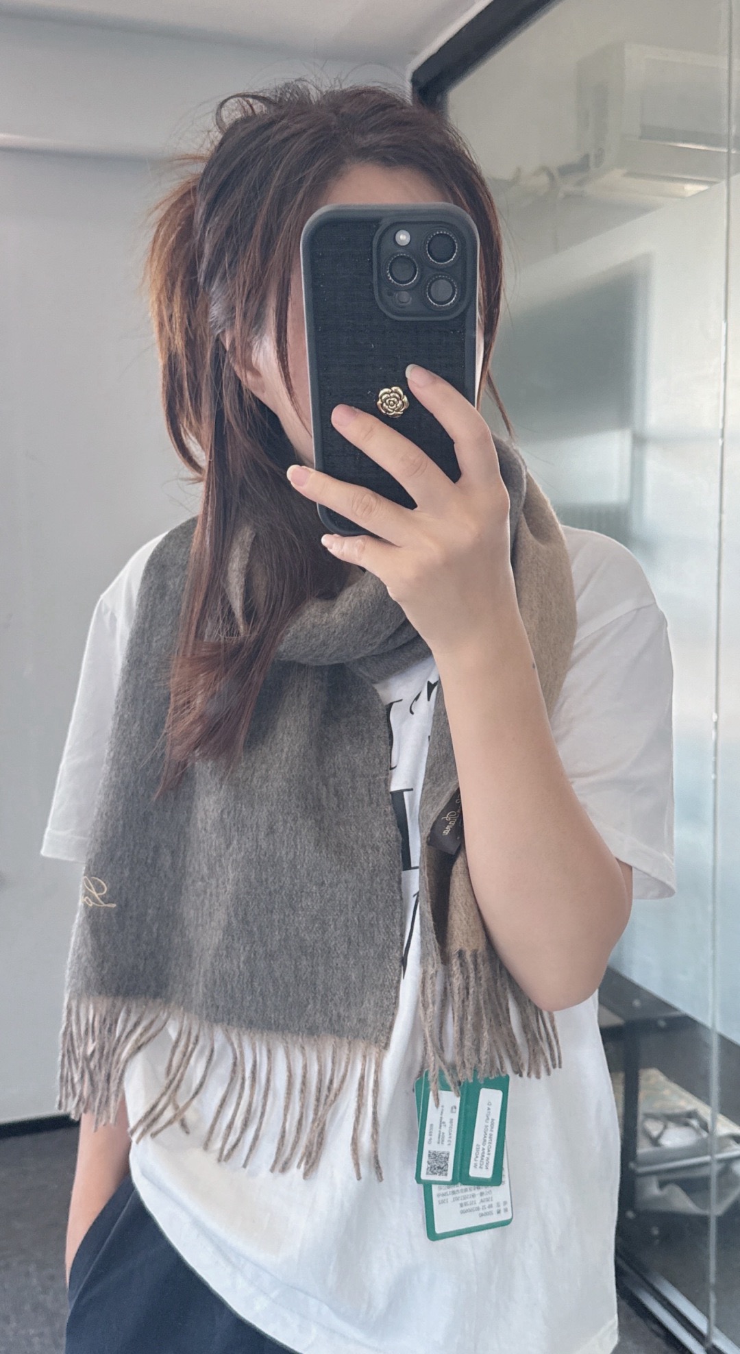 Loro Piana 노울로 피아나 양모 머플러 1