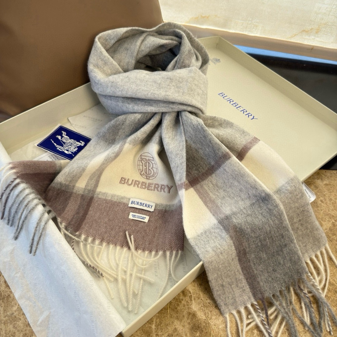 Burberry 버버리 남성 체크 양모 머플러 5