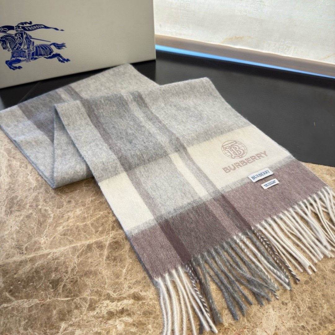 Burberry 버버리 남성 체크 양모 머플러 7