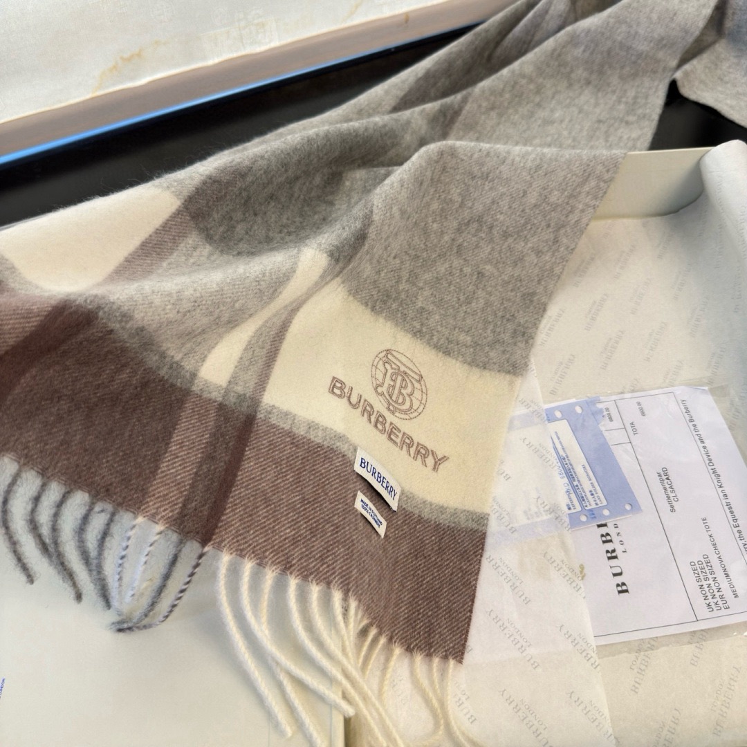 Burberry 버버리 남성 체크 양모 머플러 9