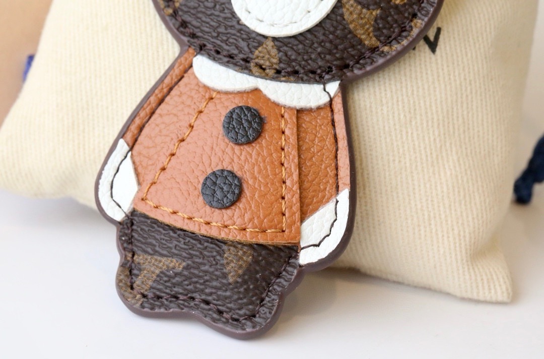 Louis Vuitton 루이비통 곰돌이 모노그램 가죽 키링 참 6