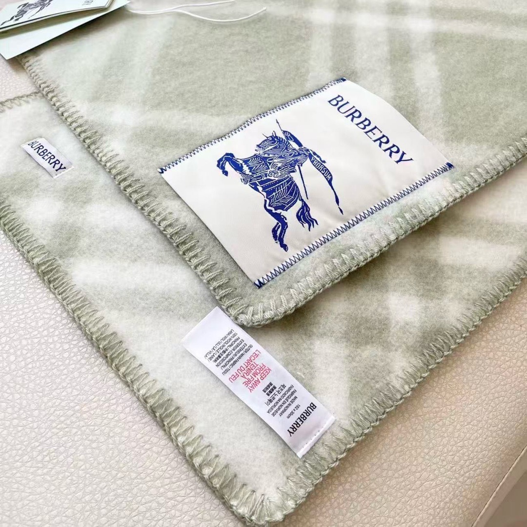 BURBERRY 버버리 체크 울 머플러 담요 7
