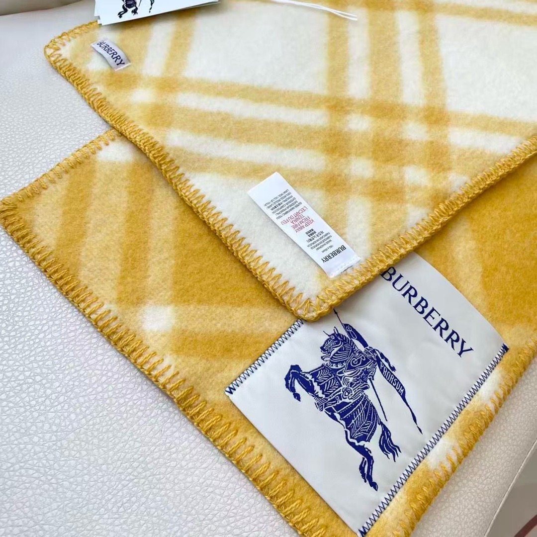 BURBERRY 버버리 체크 울 머플러 담요 7