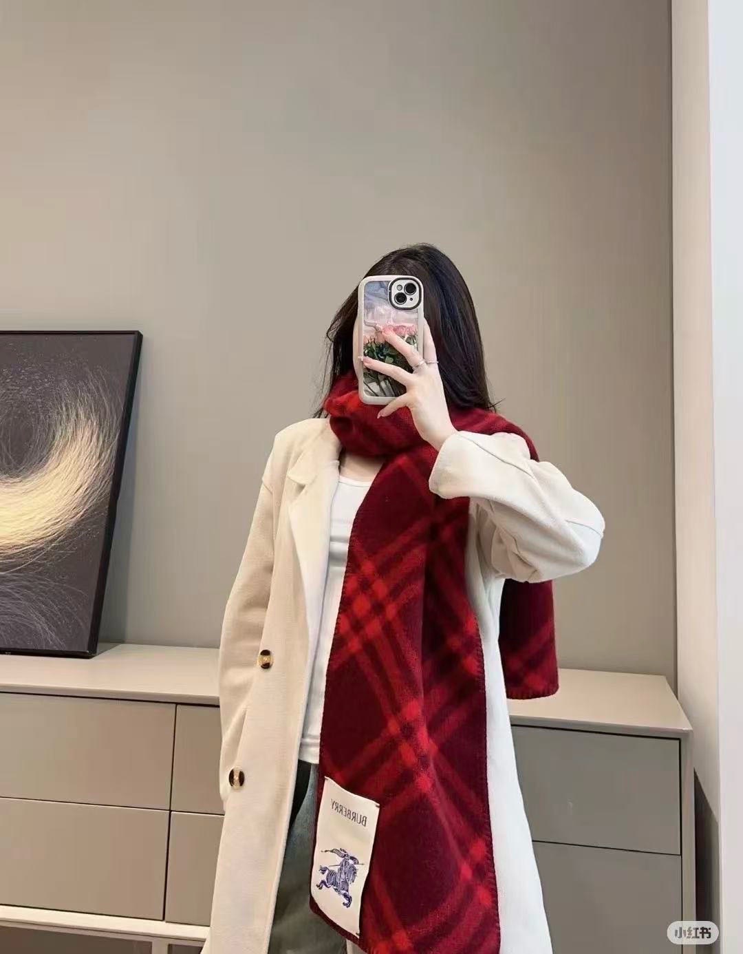 BURBERRY 버버리 체크 울 머플러 담요 8