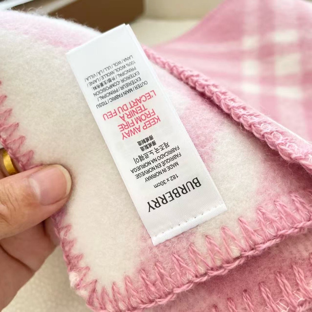 BURBERRY 버버리 체크 울 머플러 담요 7