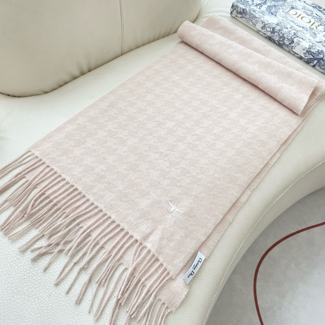 Dior 디올 하운드투스 비 자수 머플러 6