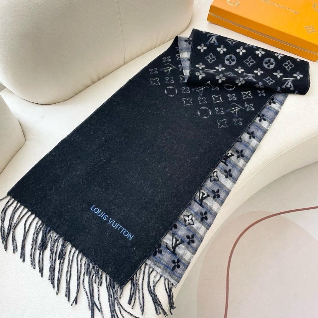 Louis Vuitton 루이비통 모노그램 그라디언트 타탄 시티 머플러 5