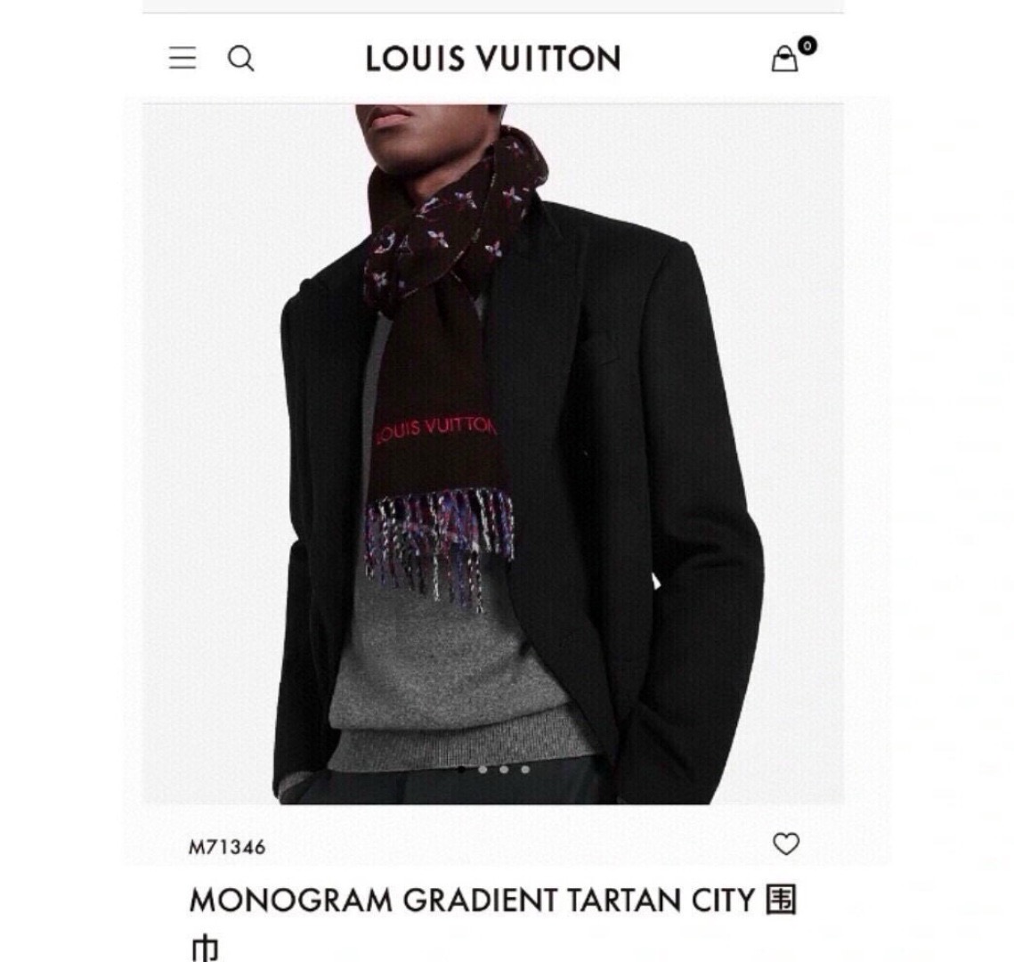 Louis Vuitton 루이비통 모노그램 그라디언트 타탄 시티 머플러 1