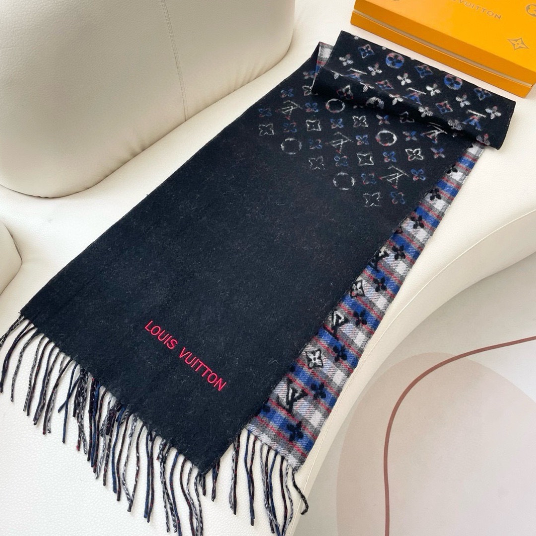 Louis Vuitton 루이비통 모노그램 그라디언트 타탄 시티 머플러 5