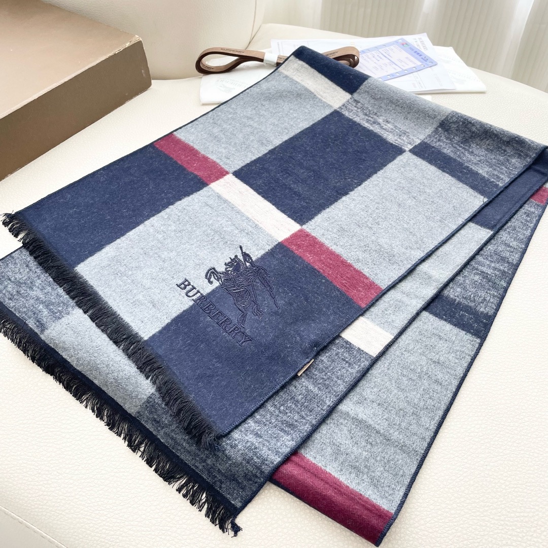 BURBERRY 버버리 남녀공용 체크 울 머플러 4