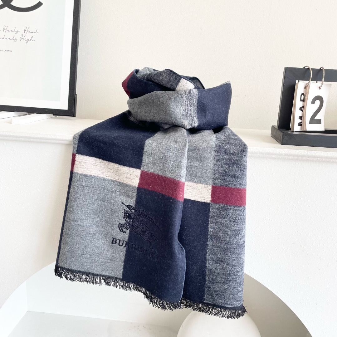 BURBERRY 버버리 남녀공용 체크 울 머플러 8