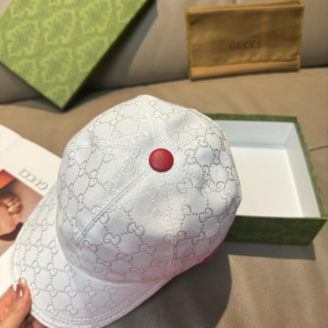 Gucci 구찌 남녀 공용 GG 모노그램 삼색 스트라이프 볼캡 5
