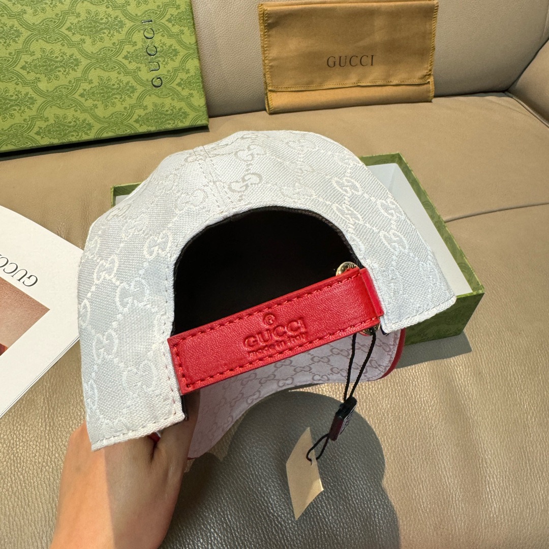 Gucci 구찌 남녀 공용 GG 모노그램 삼색 스트라이프 볼캡 8