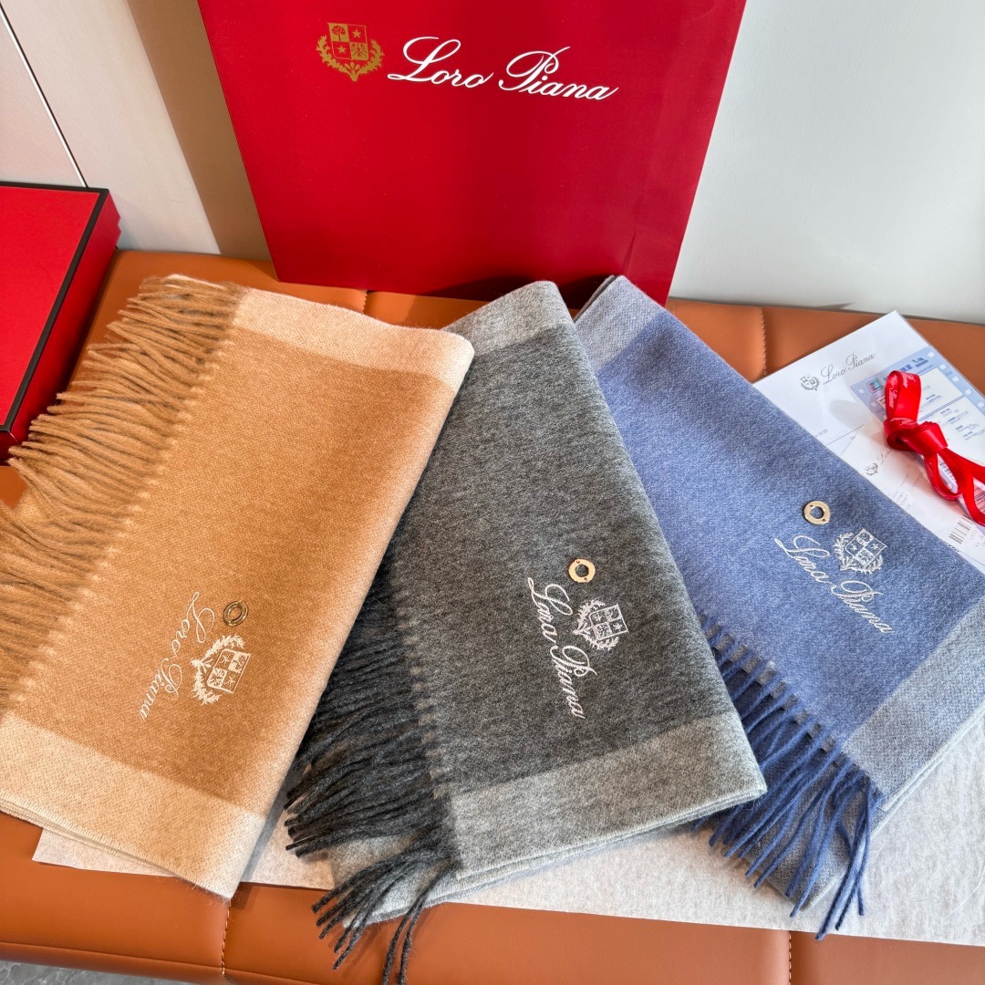 Loro Piana 노悠翻雅 양모 머플러 겸 숄 2
