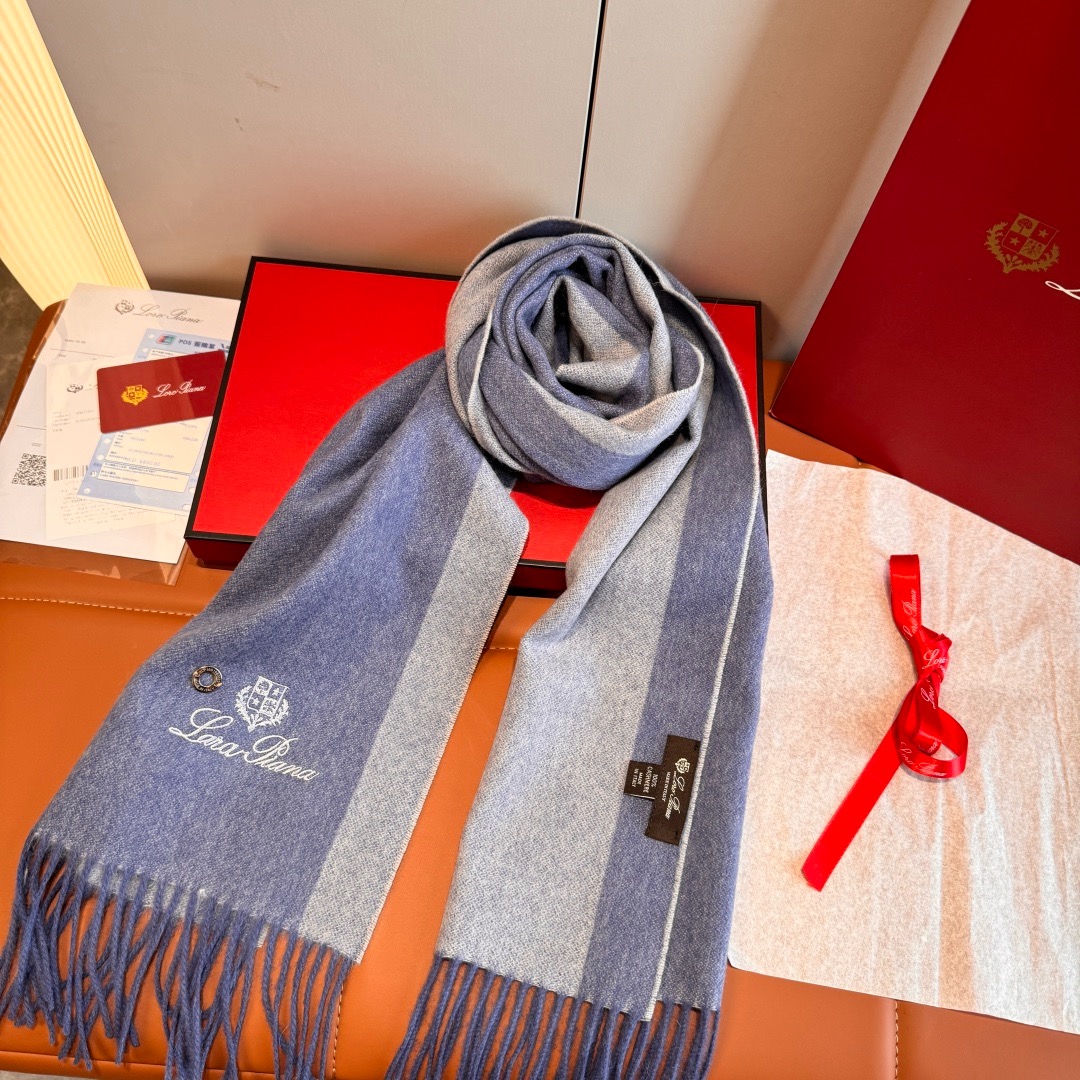 Loro Piana 노悠翻雅 양모 머플러 겸 숄 3