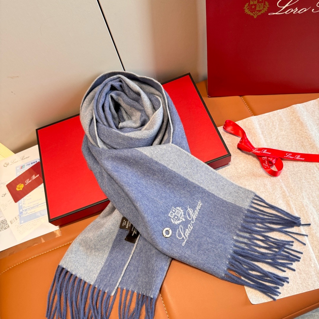 Loro Piana 노悠翻雅 양모 머플러 겸 숄 4