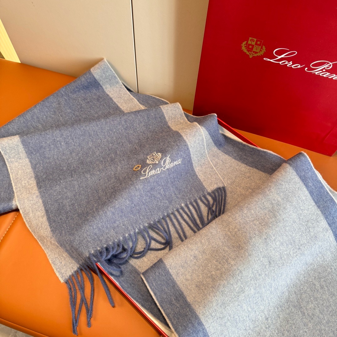 Loro Piana 노悠翻雅 양모 머플러 겸 숄 7