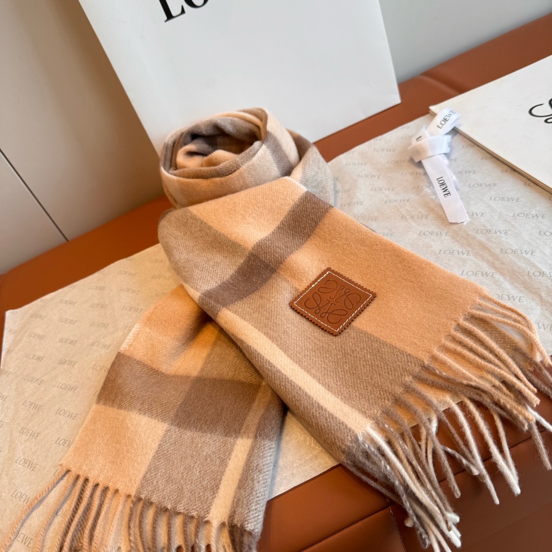 Loewe 로에베 아나그램 울 머플러 롱 스카프 5